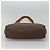 Céline Borsa tote in tela Macadam CELINE in pelle PVC marrone oro Auth 137828 D'oro - vista 5