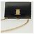 Borsa a Spalla Vala Chain in Pelle Blu Navy e Oro Auth gh620 di Salvatore Ferragamo D'oro - vista 6
