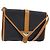 Saint Laurent Borsa a Spalla in PVC Pelle Marrone Oro Auth BA5492 D'oro