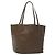 Borsa a mano LOEWE in pelle marrone argento autentica 135204