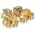 Autre Marque Orecchini a bottone in diamante a 4 griffe in oro giallo 18K 3,05 CTW G/SI1 - vista 2