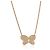 Collana Farfalla in Diamanti Rosa e Bianchi Graff in Oro Giallo 18K 0,75 CTW