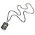 Autre Marque Pendente per cane King Baby Pave Fleur-de-Lis in diamanti neri in argento - vista 2