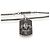 Autre Marque Pendente per cane King Baby Pave Fleur-de-Lis in diamanti neri in argento - vista 4