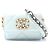 Borsa a Spalla in Pelle di Agnello Chanel 19 Blu