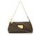 Clutch Eva Damier Louis Vuitton Marrone