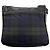 Borsa a spalla messenger in nylon tessuto a quadri Prada Verde - vista 2