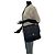 Borsa a spalla messenger in nylon tessuto a quadri Prada Verde - vista 7