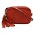 Borsa a spalla in pelle Gucci Soho Small Disco Rosso