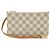 Pochette Neverfull Damier Azur di Louis Vuitton Marrone Beige