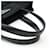 Tote Bolsa 2WAY em nylon e couro com logo triangular Prada Preto  - vista 4