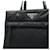 Tote Bolsa 2WAY em nylon e couro com logo triangular Prada Preto  - vista 7