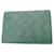 Bottega Veneta Intrecciato Calf Card Case Green Leather  ref.2491093
