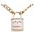 Timeless Collana Cadena Chanel Coco Mark D'oro Metallico - vista 2