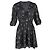 Mini-Kleid aus schwarzem Polyester mit Pailletten von Maje