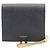 Funda de cuero para tarjetas Thom Browne Negra