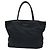Bolso tote de nylon tessuto con logo triangular Prada Negro