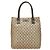 Bolsa Tote Gucci GG Supreme em PVC Marrom Bege