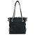 2.55 Chanel Schultertasche aus Nylon mit Fransen Schwarz