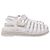 Sandali Espadrilles Chanel in Pelle di Agnello Bianca Bianco Crudo