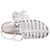 Sandali Espadrilles Chanel in Pelle di Agnello Bianca Bianco Crudo - vista 11