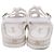 Sandali Espadrilles Chanel in Pelle di Agnello Bianca Bianco Crudo - vista 4