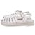 Sandali Espadrilles Chanel in Pelle di Agnello Bianca Bianco Crudo - vista 5