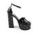 Sandali con tacco Louis Vuitton Monogram Nero - vista 6