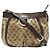 Gucci Braune GG-Canvas-beschichtete Schultertasche