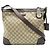 Gucci Borsa a spalla in tela e pelle GG Supreme marrone