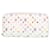 Louis Vuitton White Monogram Multicolore Zippy Long Wallet Cloth Cloth  ref.2492911