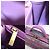 Chanel CC Filigree Sac de vanité à chaîne en tweed et cuir violet - vue 6