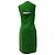 Abito midi Joseph con dettaglio cut-out sulla schiena in acetato verde - vista 3