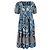 Vestido midi de capas con estampado floral Ulla Johnson Nora en algodón azul