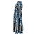 Vestido midi de capas con estampado floral Ulla Johnson Nora en algodón azul - vista 2