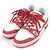 Monogram LV Trainer Leder Sneakers von Louis Vuitton Weiß Rot - Ansicht 3