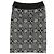 Louis Vuitton Monogram Jacquard Woll-Nylon-Rock Schwarz Grau Roh