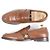 Mocassini in pelle con ricamo di ape Gucci e linea web Marrone Bronzo - vista 4