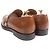 Mocassini in pelle con ricamo di ape Gucci e linea web Marrone Bronzo - vista 6