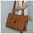 Borsa a spalla MCM Logogram Vicetos PVC Marrone Oro Auth BA5434 D'oro - vista 20