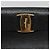 Borsa Tote Vala in pelle nera e oro Salvatore Ferragamo Auth gh727 Nero D'oro - vista 17