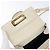 Borsa a Spalla Gancini in Pelle Bianca e Oro Salvatore Ferragamo Auth gh505 Bianco D'oro - vista 18