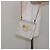 Borsa a Spalla Gancini in Pelle Bianca e Oro Salvatore Ferragamo Auth gh505 Bianco D'oro - vista 22