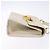 Borsa a Spalla Gancini in Pelle Bianca e Oro Salvatore Ferragamo Auth gh505 Bianco D'oro - vista 3