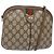 Gucci Borsa GG Supreme Web Sherry Line in PVC beige e oro 98 02 047 Auth fm4861 D'oro