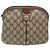 Gucci Borsa GG Supreme Web Sherry Line in PVC beige e oro 98 02 047 Auth fm4861 D'oro - vista 13