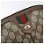 Gucci Borsa GG Supreme Web Sherry Line in PVC beige e oro 98 02 047 Auth fm4861 D'oro - vista 19