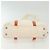 PRADA Borsa a Mano Nylon 2 vie Bianco Argento Auth ti3400 - vista 5