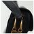 Borsa a Spalla GUCCI Camoscio Blu Navy Oro Auth ep10549 D'oro - vista 9