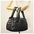 CHANEL Borsa a Mano Cococoon Nylon Nero Argento CC Auth BA5555 - vista 24